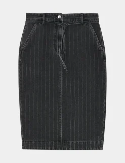 Betsy - Denim Stripes - BLACK