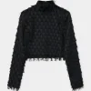 Lynette - Abstract Fringes - BLACK