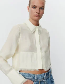 Shania - Sheer Fringes - LEMON ICING