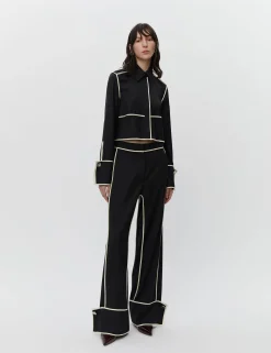 Tessa - Refined Suiting Blend - BLACK